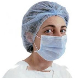 Mascarilla Rectangular con gomas TST Azul 2C (2000 Uds)