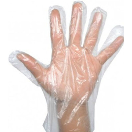 Guantes Polietileno EVA Plegado Transparente (100 Uds)