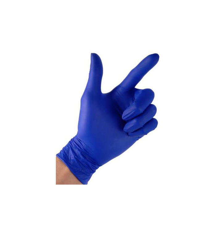 Guantes Nitrilo Sin Talco Azul Talla XL 4,5G (100 Uds)