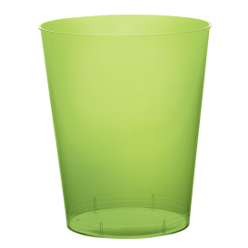 Vaso de Plastico Moon Verde Lima Transp. PS 350ml (20 Uds)