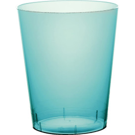 Vaso de Plastico Moon Turquesa Transp. PS 350ml (20 Uds)