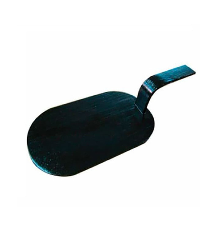Mini Pala Bambú Negra Tapas 8x5 cm (100 Uds) Mini Pala Bambú Negra Tapas 8x5 cm (100 Uds)