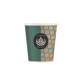 Vaso Carton Cupmatic 9Oz/280ml Ø8,0cm (100 Uds)