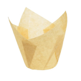 Cápsula Muffin Tulipa Antigrasa 80 mm Nature (2000 Uds)