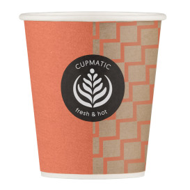 Vaso Carton Cupmatic 8Oz/210ml Ø7,0cm (100 Uds)