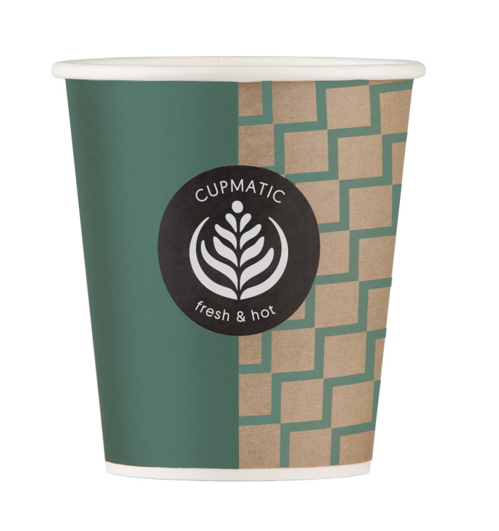 Vaso Carton Cupmatic 9Oz/280ml Ø8,0cm (50 Uds) Vaso Carton Cupmatic 9Oz/280ml Ø8,0cm (50 Uds)