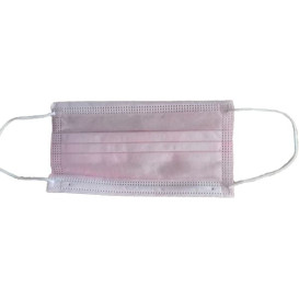 Mascarilla Rosa de Triple Capa con gomas (1000 Uds)