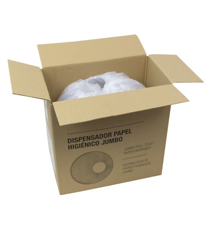Dispensador Papel Higiénico 300m PC Blanco (1 Ud) Dispensador Papel Higiénico 300m PC Blanco (1 Ud)
