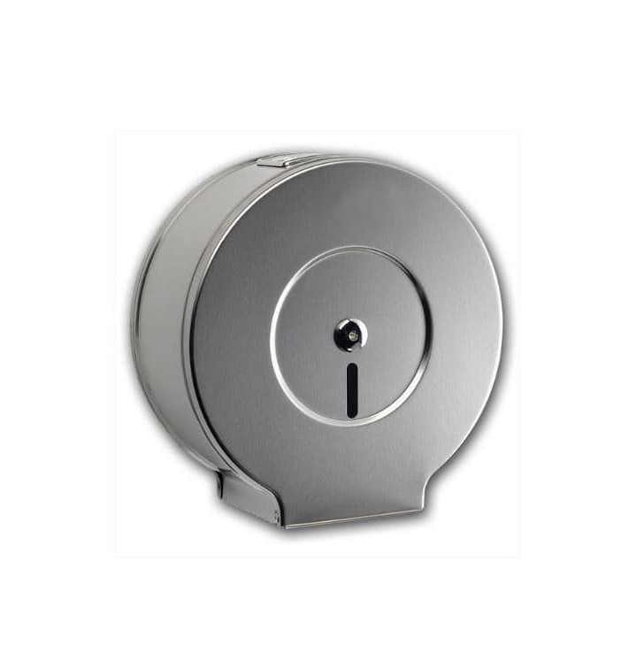 Dispensador Papel Higiénico 300m Acero Inoxidable Satinado (1 Ud)