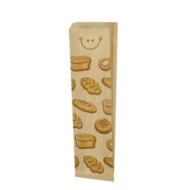 Bolsa de Papel Kraft "Espigas" 23+7x51cm (125 Uds)