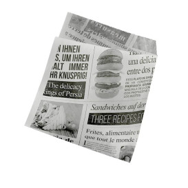 Bolsa Antigrasa Abierta 2L "News" 15x16cm (125 Uds)