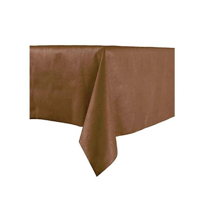 Mantel no Tejido Novotex Cortado 100x100cm Marrón (150 Uds)