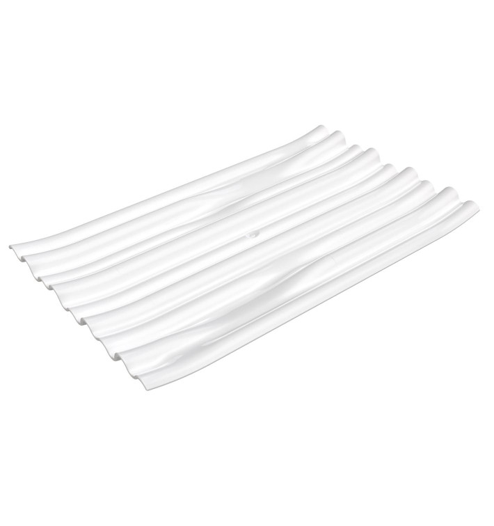 Plato Degustación PS "Bamboo" Blanco 10x6cm (50 Uds)
