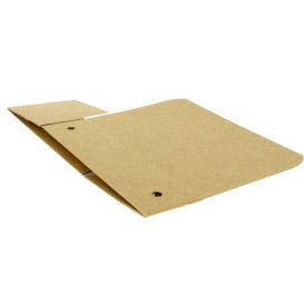 Caja Comida para Llevar Grande Kraft 200x100x50mm (375 Uds)