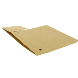 Caja Comida para Llevar Grande Kraft 200x100x50mm (25 Uds)