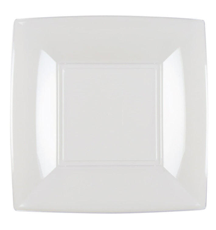Plato Reutilizable Nice "Bio Based" Transp. 18cm (300 Uds)