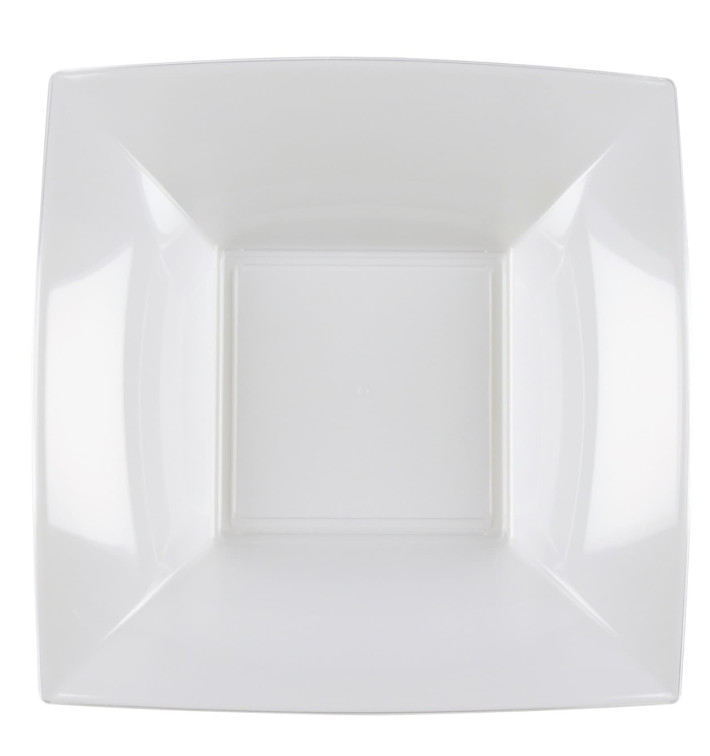 Plato Reutilizable Hondo Nice "Bio Based" Transp. 18cm (25 Uds)