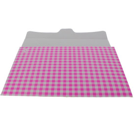 Caja Pasteleria Carton 25,8x18,9x8cm 2Kg Rosa (25 Uds)