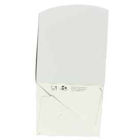 Caja Palomitas Mediana Blanca 90 gr 7,8x10,5x18cm (25 Uds)