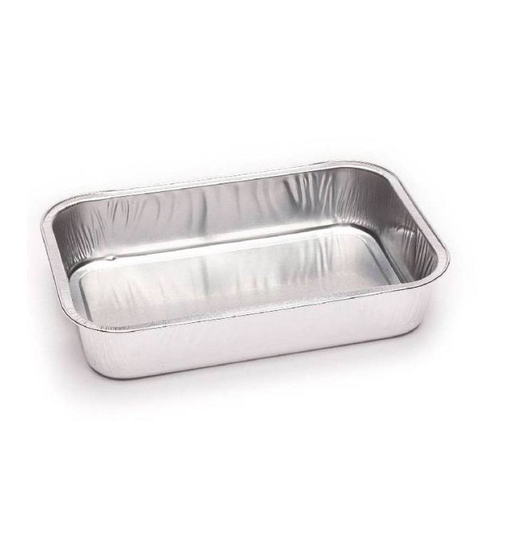 Bandeja Aluminio 6C. 590ml 191x141x33mm (100 Uds)