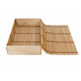 Envase de Bambú para Sushi 23x13x4,5cm (1 Ud)
