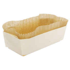 Molde de Madera para Horno 21,0x14,5x4,5cm (50 Uds)