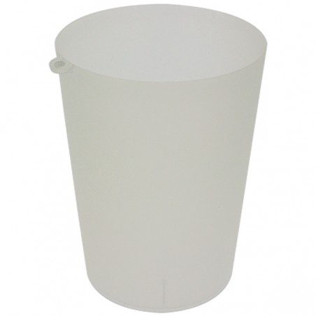 Vaso Reutilizable Durable PP con Argolla Translúcido 900ml (14 Uds)