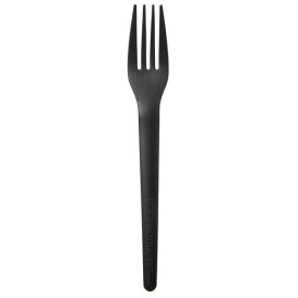 Tenedor Compostable CPLA Negro 17,0 cm (1.000 Uds)