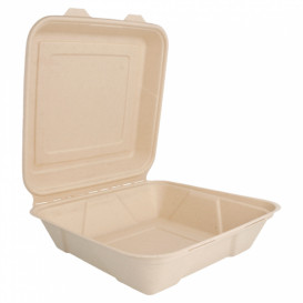 Envase MenuBox Caña Azúcar 225x225x75mm (200 Uds)