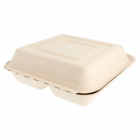 Envase MenuBox Caña Azúcar 3C 250x250x75mm (50 Uds)