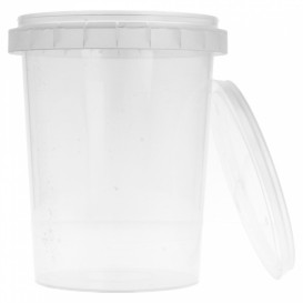 Envase de Plastico con Tapa Inviolable 520 ml Ø9,5 (380 Uds)