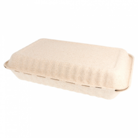 Envase Caña de Azucar Natural 335x230x75mm (150 Uds)