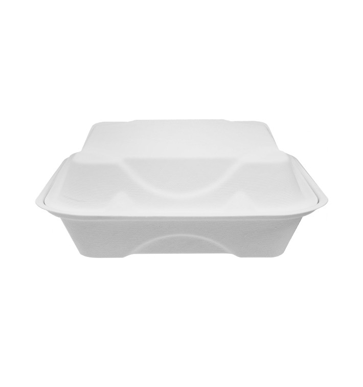 Envase MenuBox Caña Azúcar 3C Blanco 20x20x7,5cm (200 Uds) Envase MenuBox Caña Azúcar 3C Blanco 20x20x7,5cm (200 Uds)