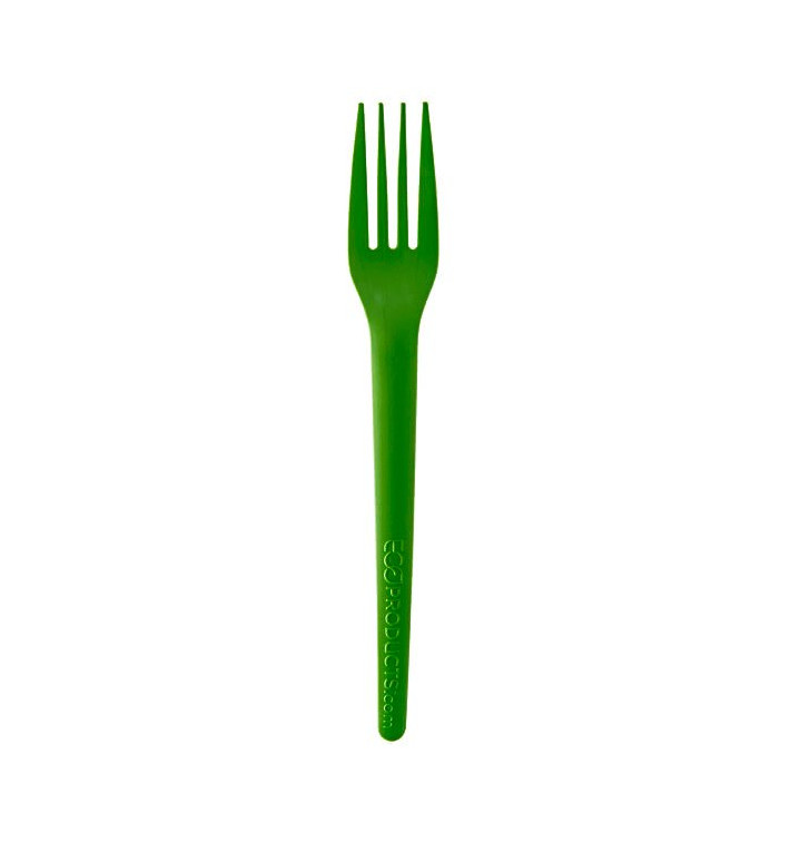 Tenedor Compostable CPLA Verde 17,0 cm (1.000 Uds)