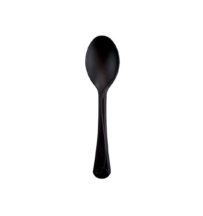 Cuchara Compostable CPLA Premium Negro 15,5 cm (500 Uds)
