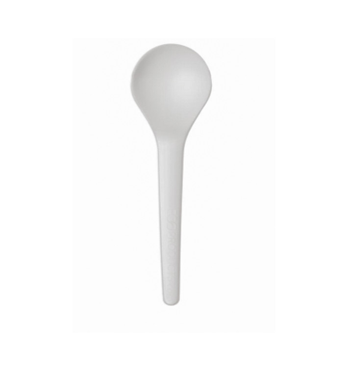 Cuchara Compostable CPLA Blanca Sopa 15,0 cm (1.000 Uds)
