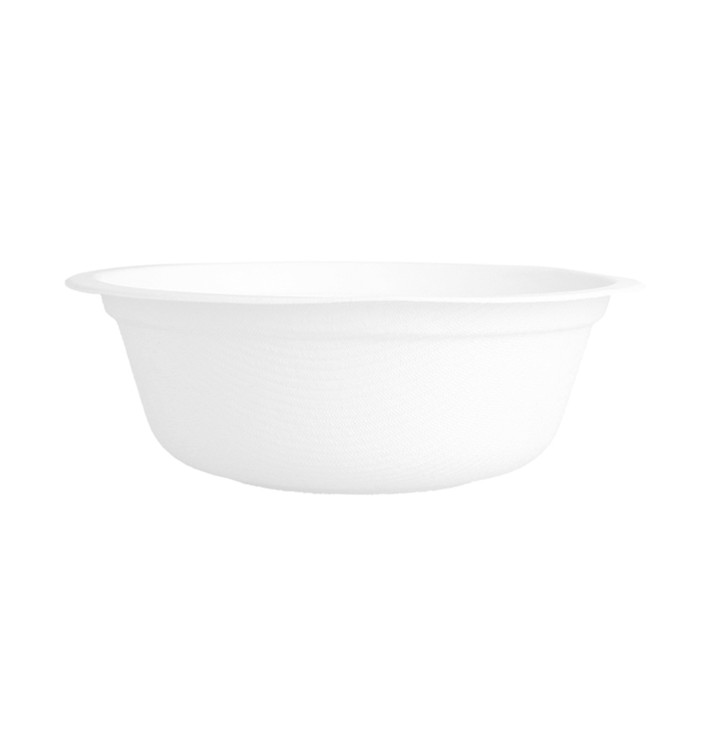 Bol de Caña de Azucar Blanco 350ml (50 Uds)