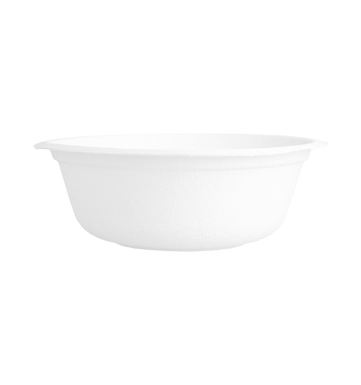 Bol de Caña de Azucar Blanco 500ml (50 Uds)