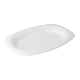 Bandeja Caña de Azucar Blanca 233x165x20mm (50 Uds)