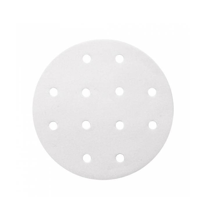 Papel Antigrasa Blanco para Vaporera Ø15 cm (250 Uds) Papel Antigrasa Blanco para Vaporera Ø15 cm (250 Uds)