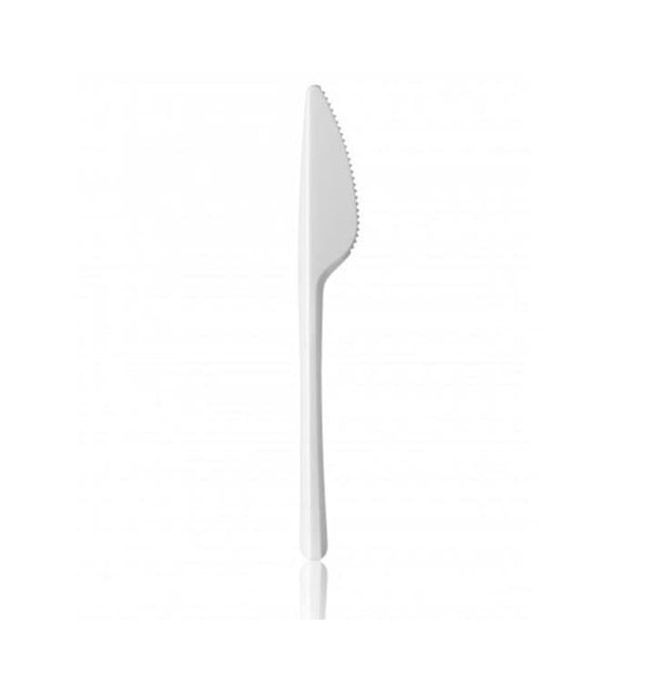 Cuchillo de Plastico PS Blanco 165 mm 