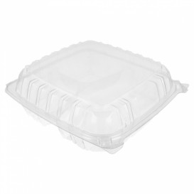 Tarrina Tapa Bisagra OPS 3 C. "Clear Seal" 4070ml (200 Uds)
