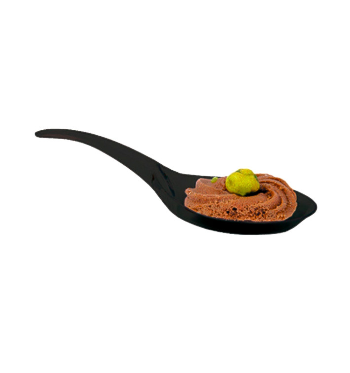 Cuchara Degustacion Plastico Negro 12 cm (2000 Uds) Cuchara Degustacion Plastico Negro 12 cm (2000 Uds)