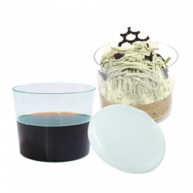 Tapa de Plastico para Vaso Degustacion Transp. 8,3cm (20 Uds)