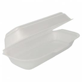 Envase Foam HotDog Blanco 210x105x64 mm (500 Uds)