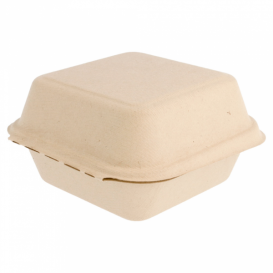 Envase Hamburguesa Caña de Azúcar 152x152x84mm (600 Uds)