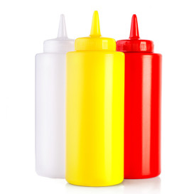 Peras para Salsas Plástico Amarillo 360ml (6 Uds)