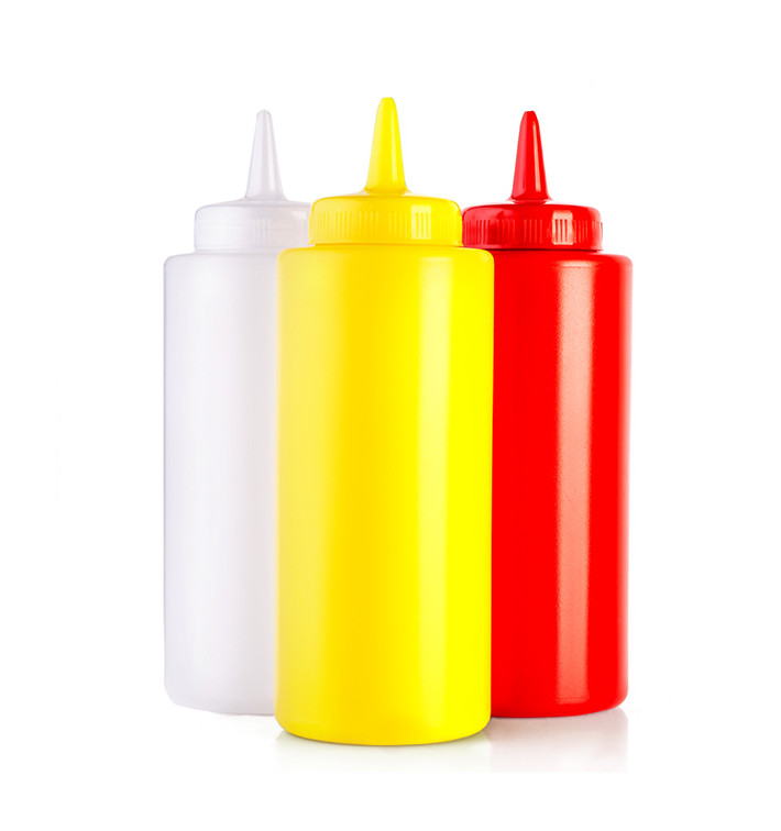 Peras para Salsas Plástico Amarillo 360ml (6 Uds) Peras para Salsas Plástico Amarillo 360ml (6 Uds)