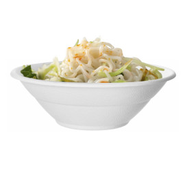 Bol Caña de Azucar Bagazo Noodle Blanco 940ml (400 Uds)