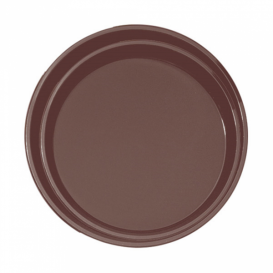 Bandeja PP Redonda Antideslizante Marrón Ø35,5cm (1 Ud)